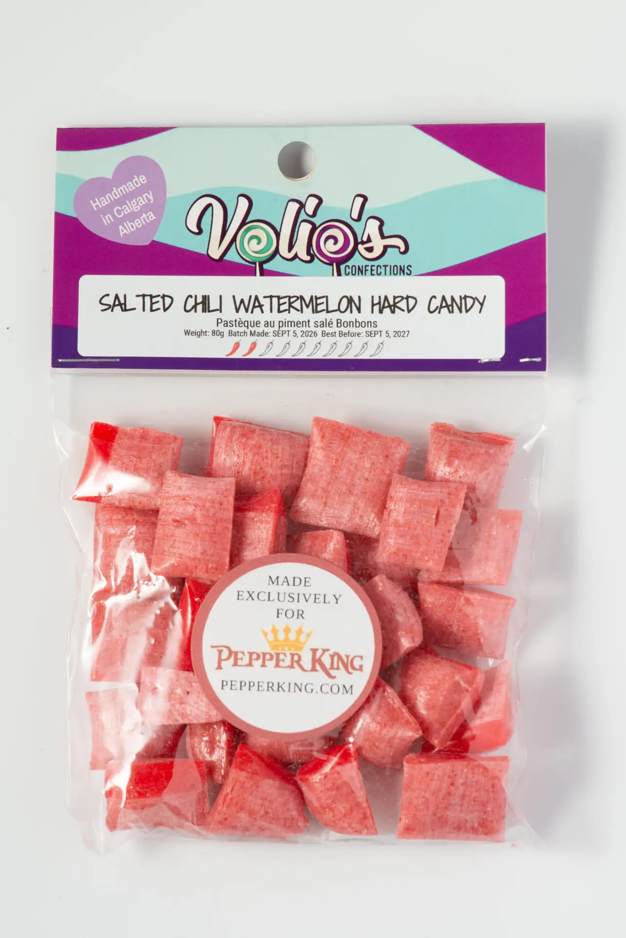 Salted Chili Watermelon Hard Candy